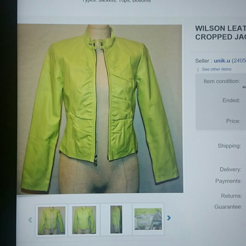 Wilson Leather Maxima long sleeve zip-up jacket
