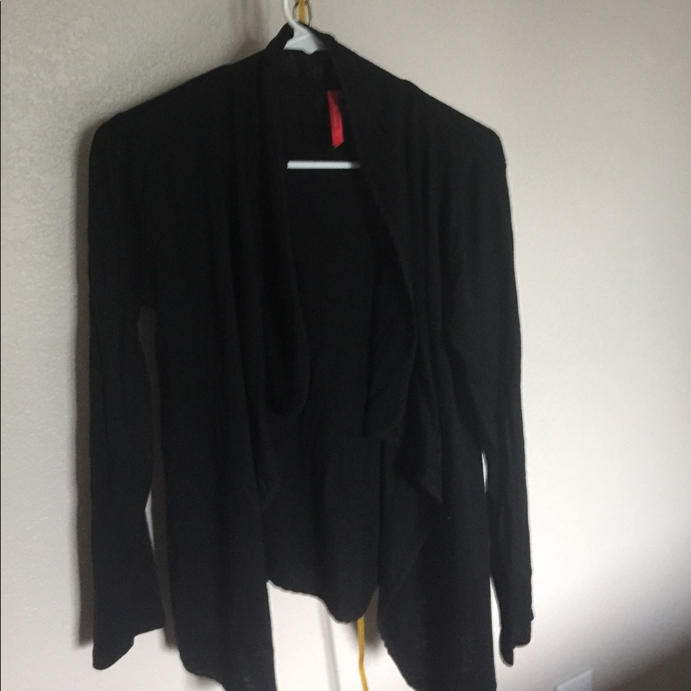 Black hi lowcardigan