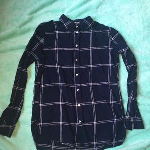 Blue and white shirt