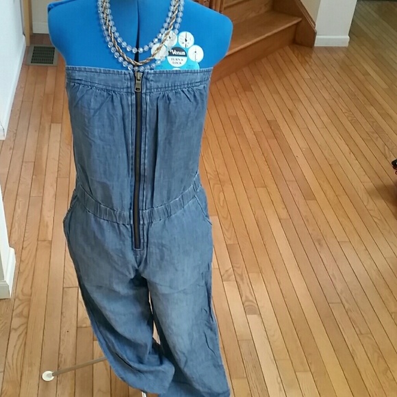 Armani Exchange Denim Jumpsuit - Picture 2 of 8