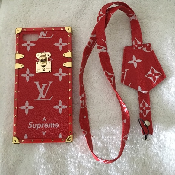 supreme x louis vuitton phone case