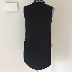 Maternity mock neck sleeveless top