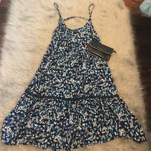 Floral spaghetti strap sun dress