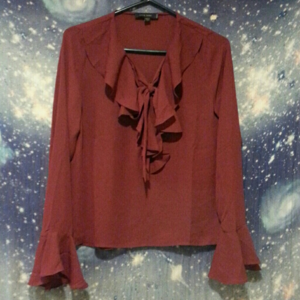 🔥Sheer Bell Sleeved Pussy Bow Blouse🔥