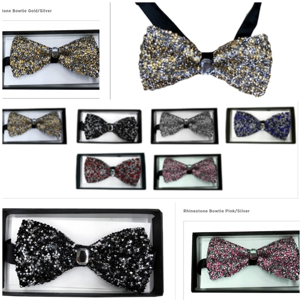Rhinestones bow tie