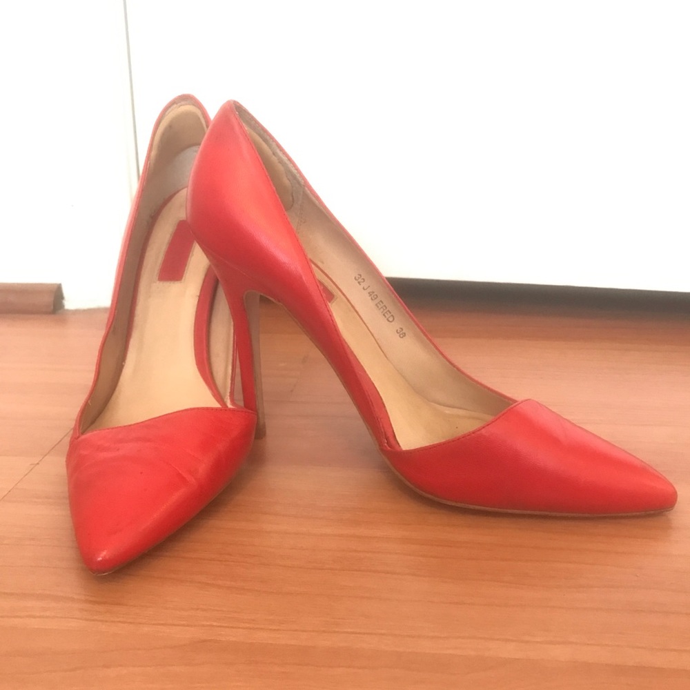 Hot Red Topshop Heel! Size 38 ( US size 8)