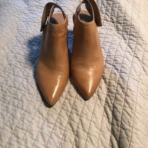 Chinese laundry tan, leather booties
