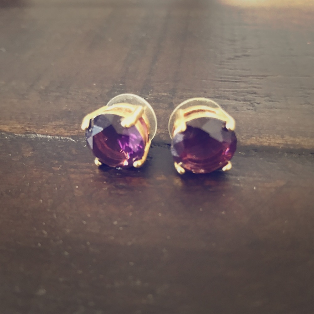 kate spade purple gumdrop studs ♠️