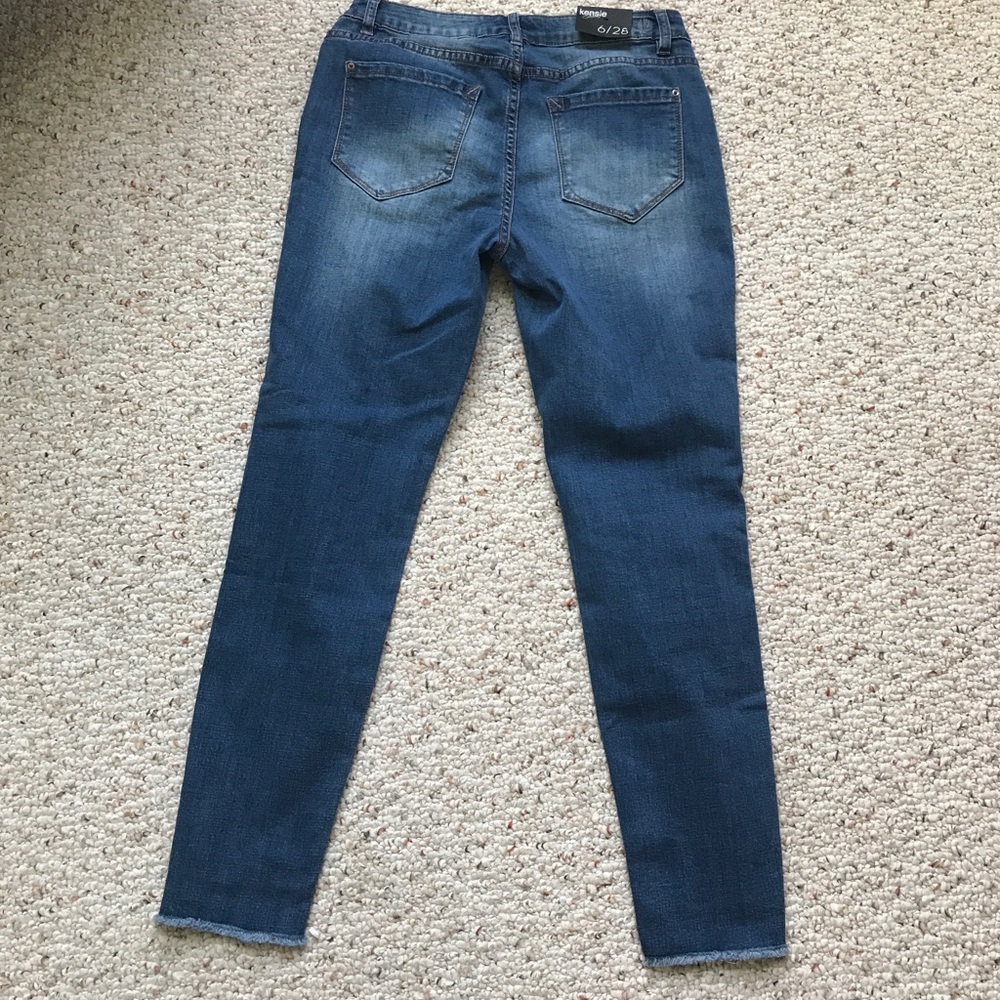 FLASH SALE NWT Kensie Iris Deconstructed Crop Jean - Picture 7 of 8