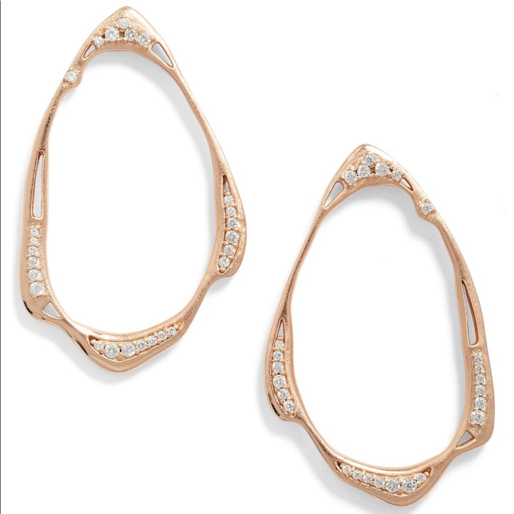Kendra Scott rose gold hoops - Picture 6 of 7