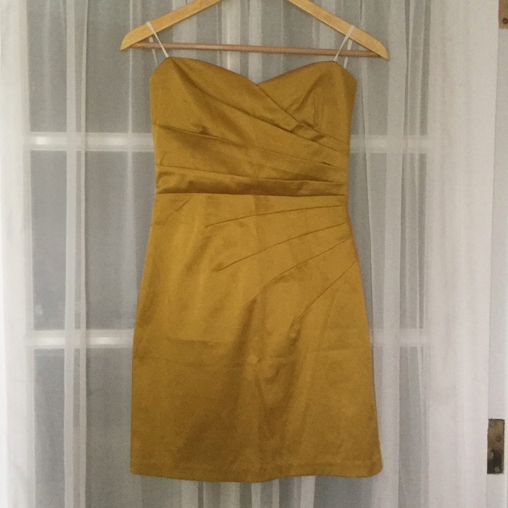 Strapless mini cocktail dress