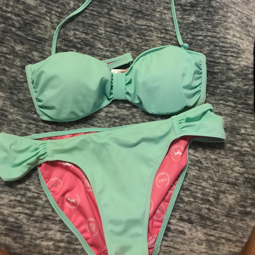 PINK SWIM TOP AND BOTTOM