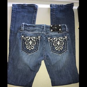 Miss Me Jeans, straight leg, size 26