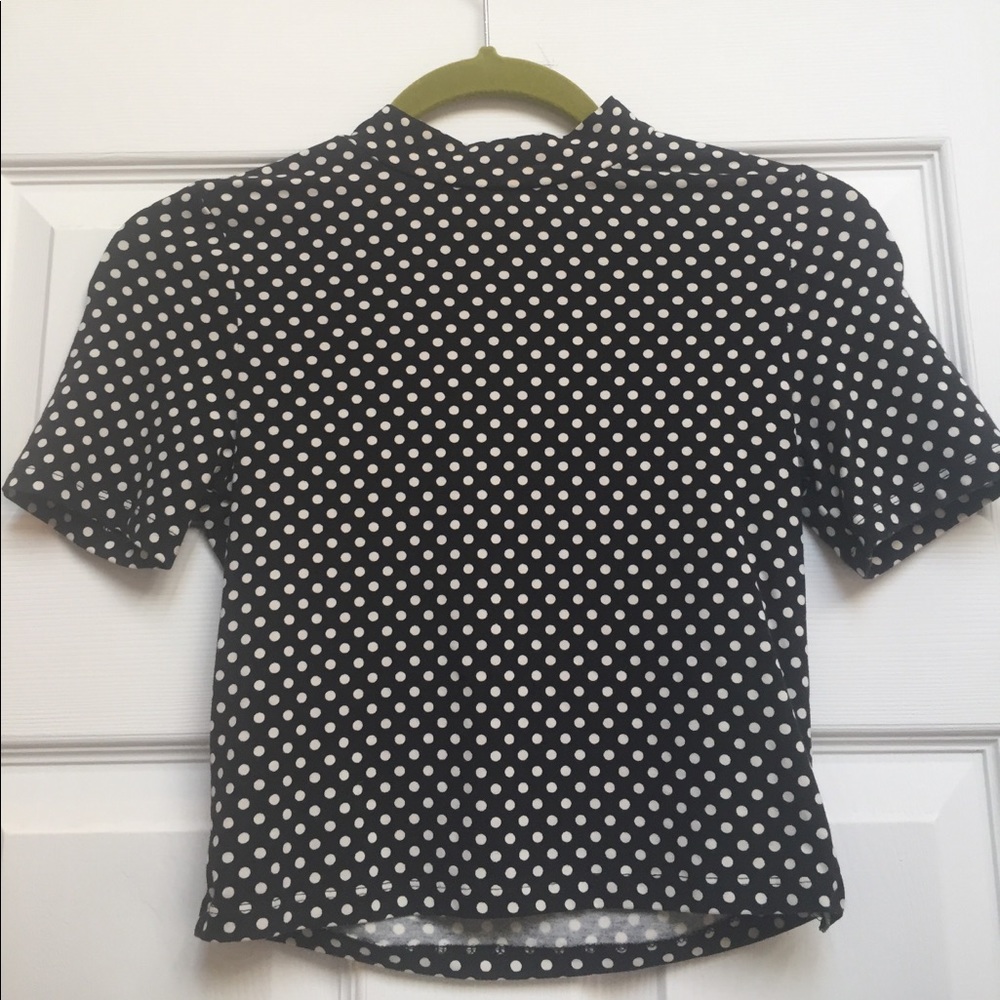 Polka dot crop top