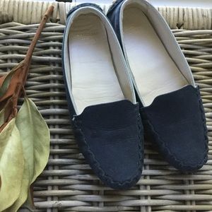 Navy loafers