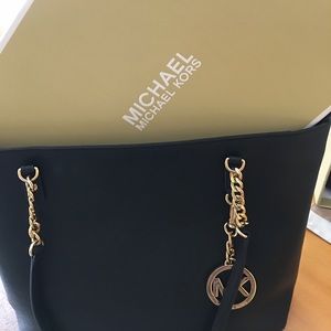 Black Michael Kors Large Tote