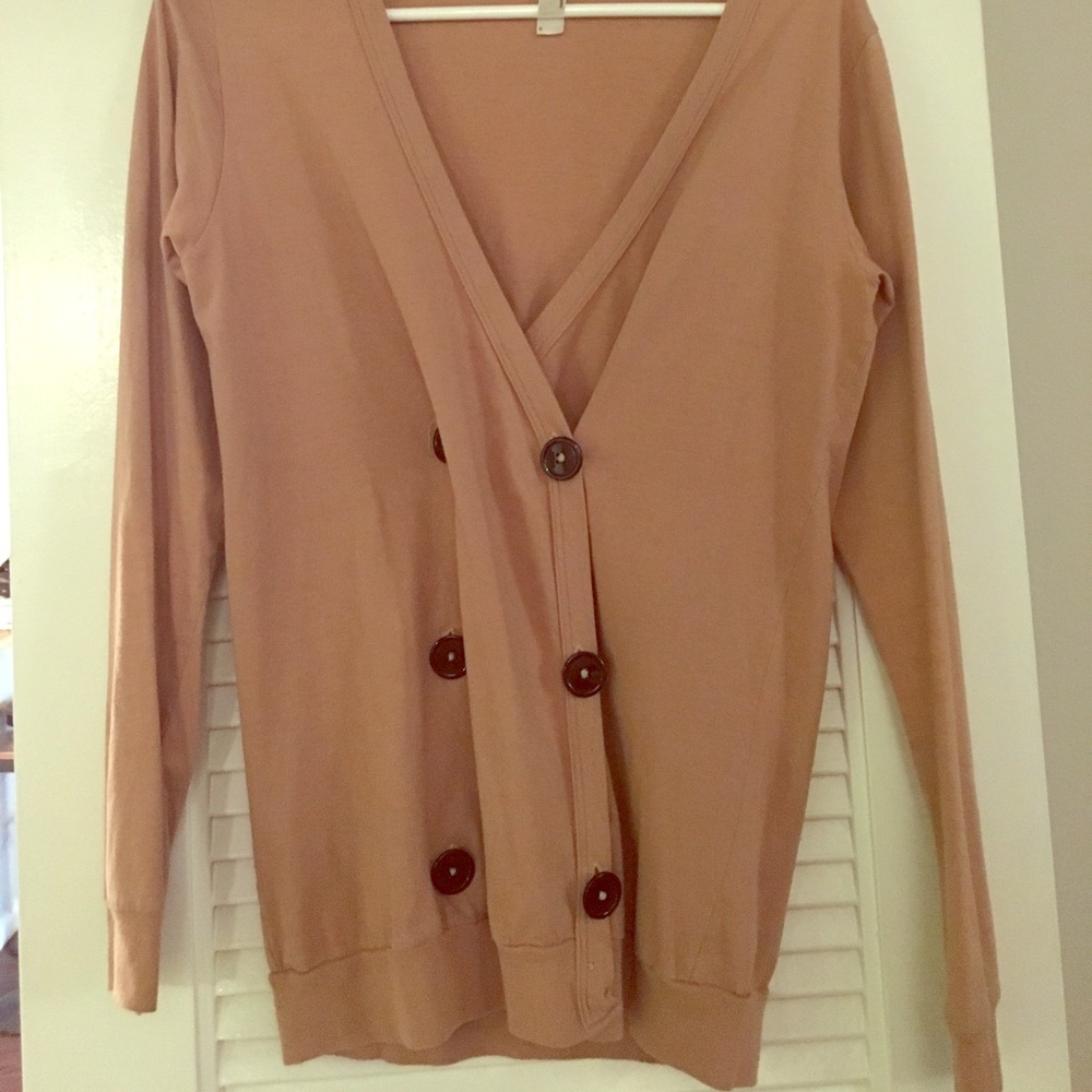 American apparel double breasted cardigan