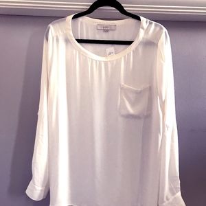 NWT Loft cream colored blouse