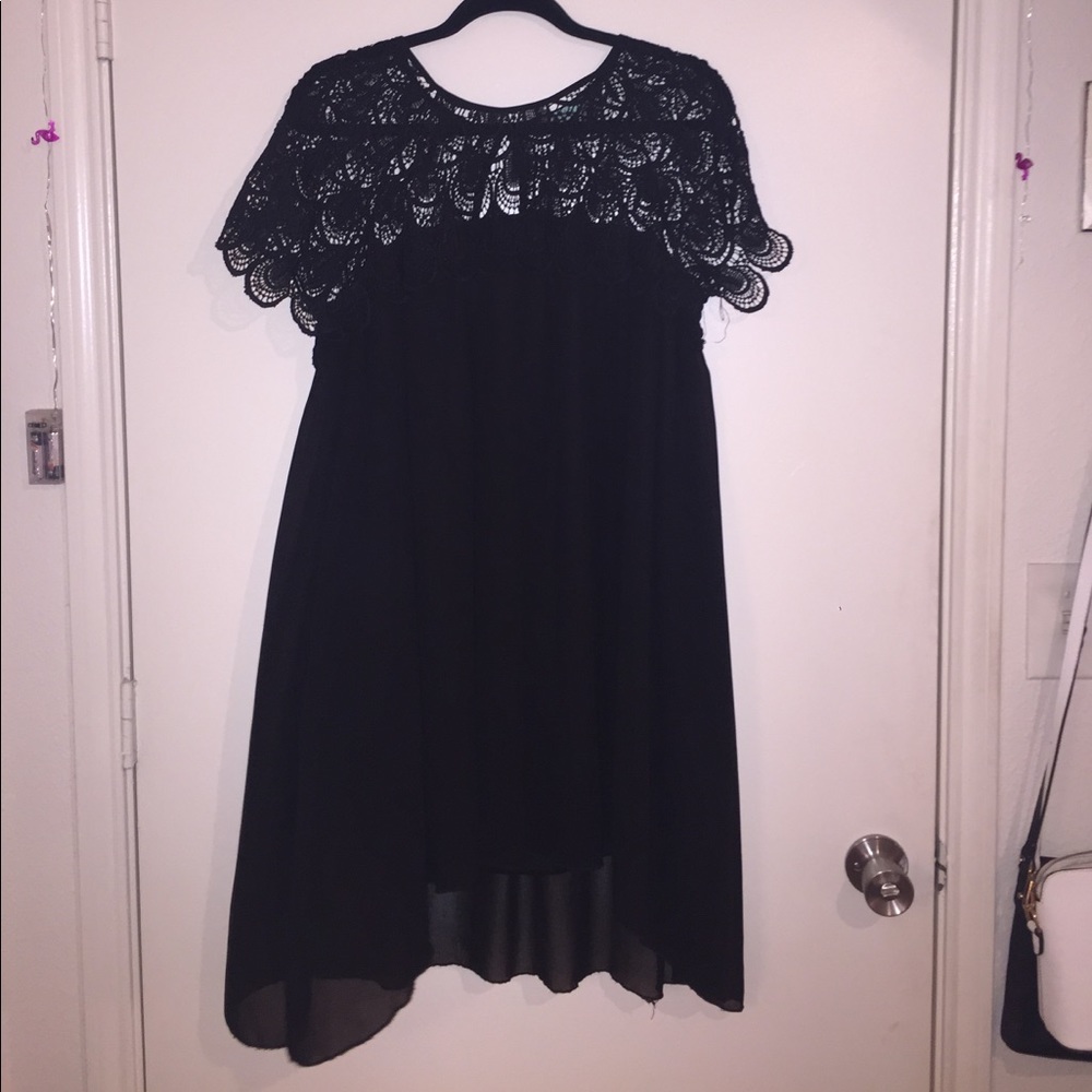 Gorgeous black lace semi formal dress