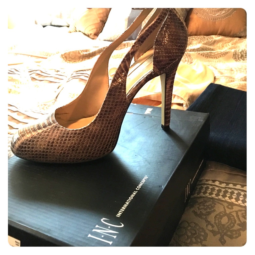 Snakeskin heels