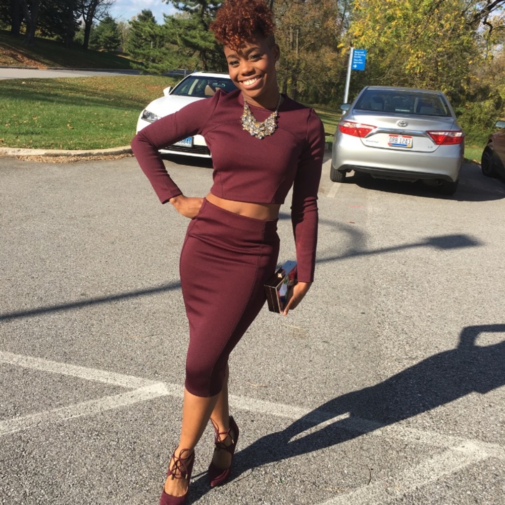 Body-con Crop Top and Shirt Two Piece Set