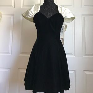 Jessica McClintock black velvet dress