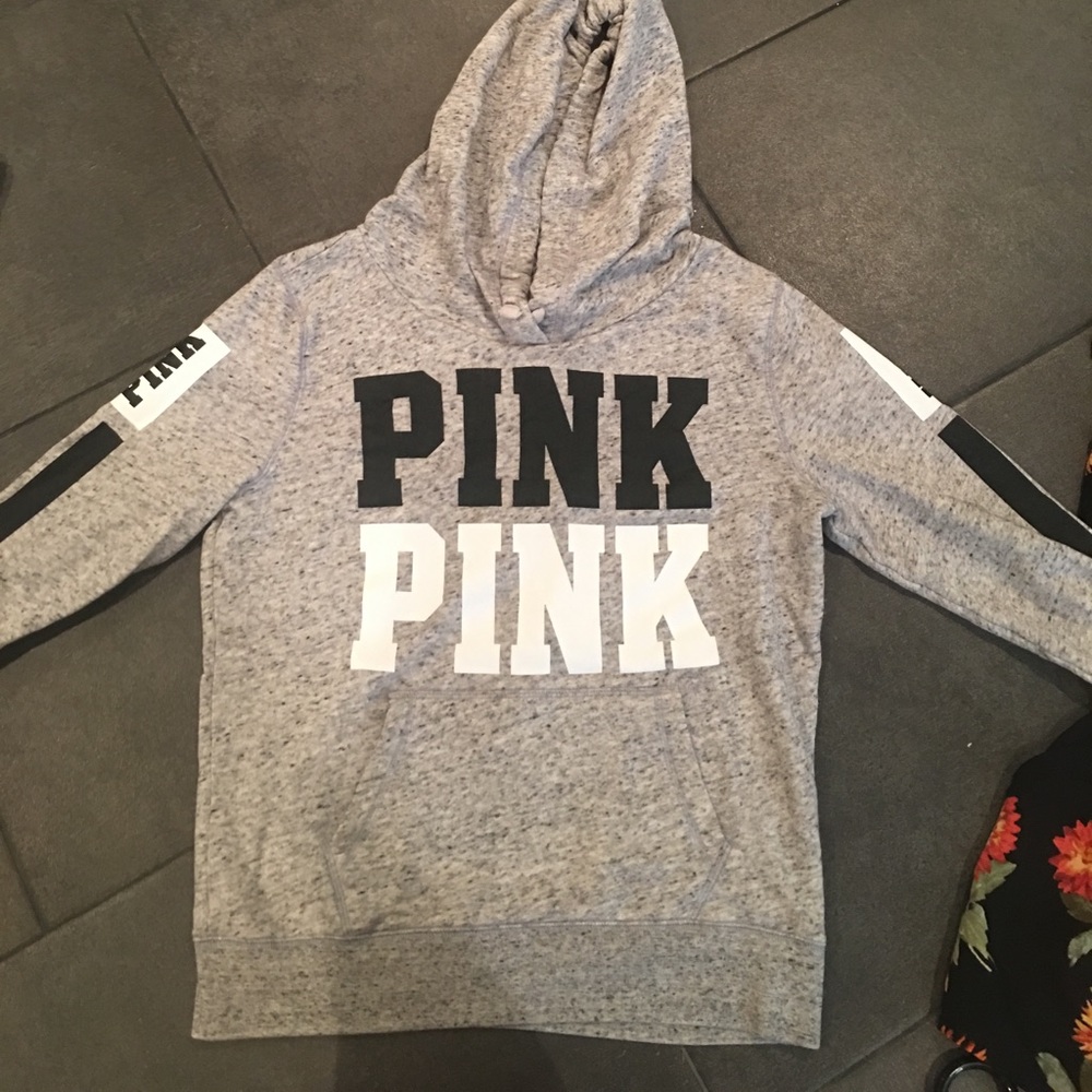Pink brand Grey Hoodie