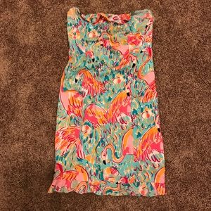 lilly pulitzer strapless dress