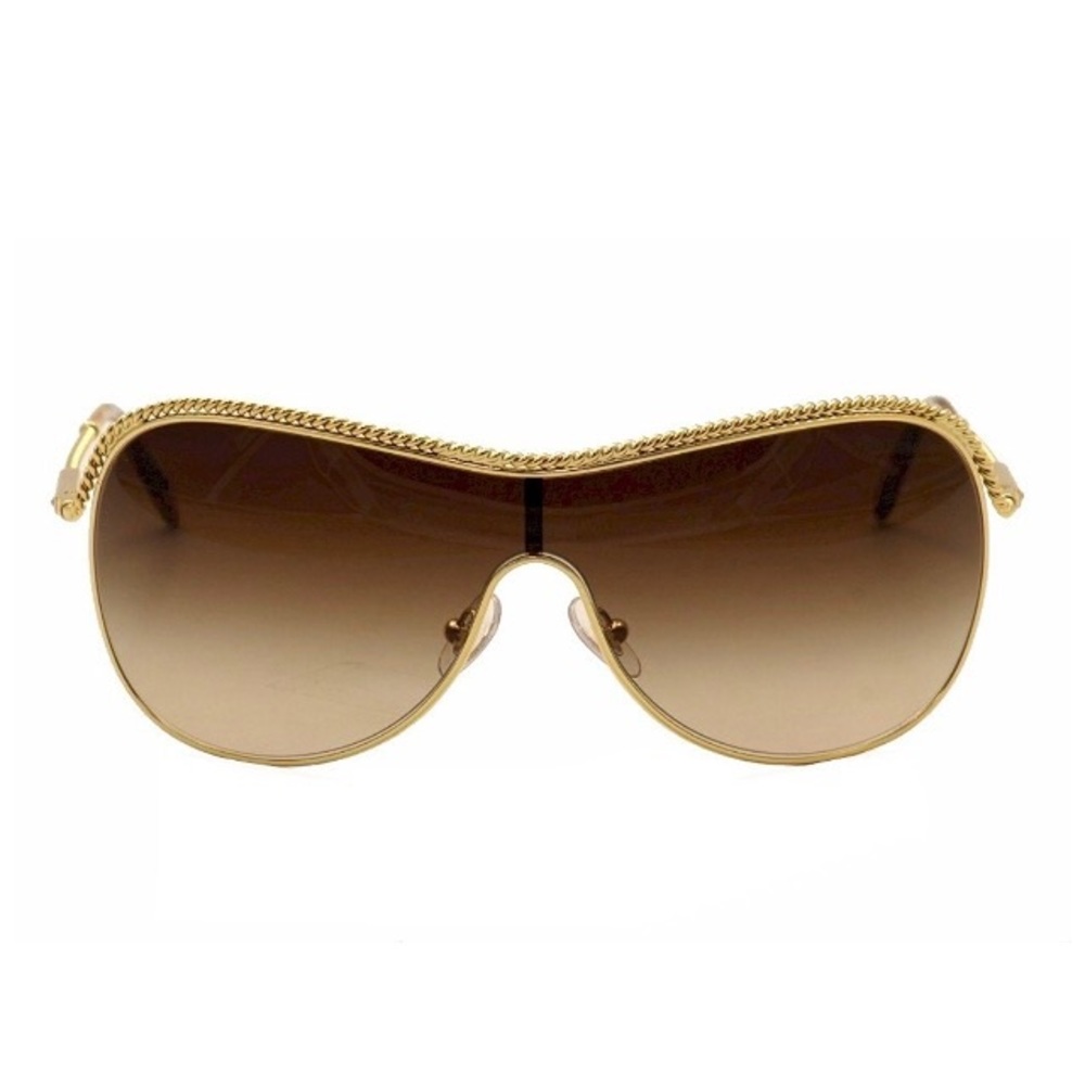Tiffany&Co.Gold Shield Sunglasses