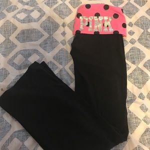 Pink Victoria secret yoga pants