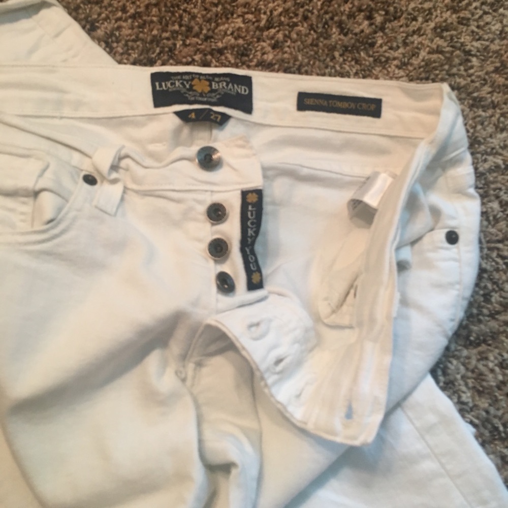 Lucky Brand White Capris