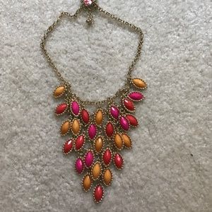 Beautiful tricolored gold necklace