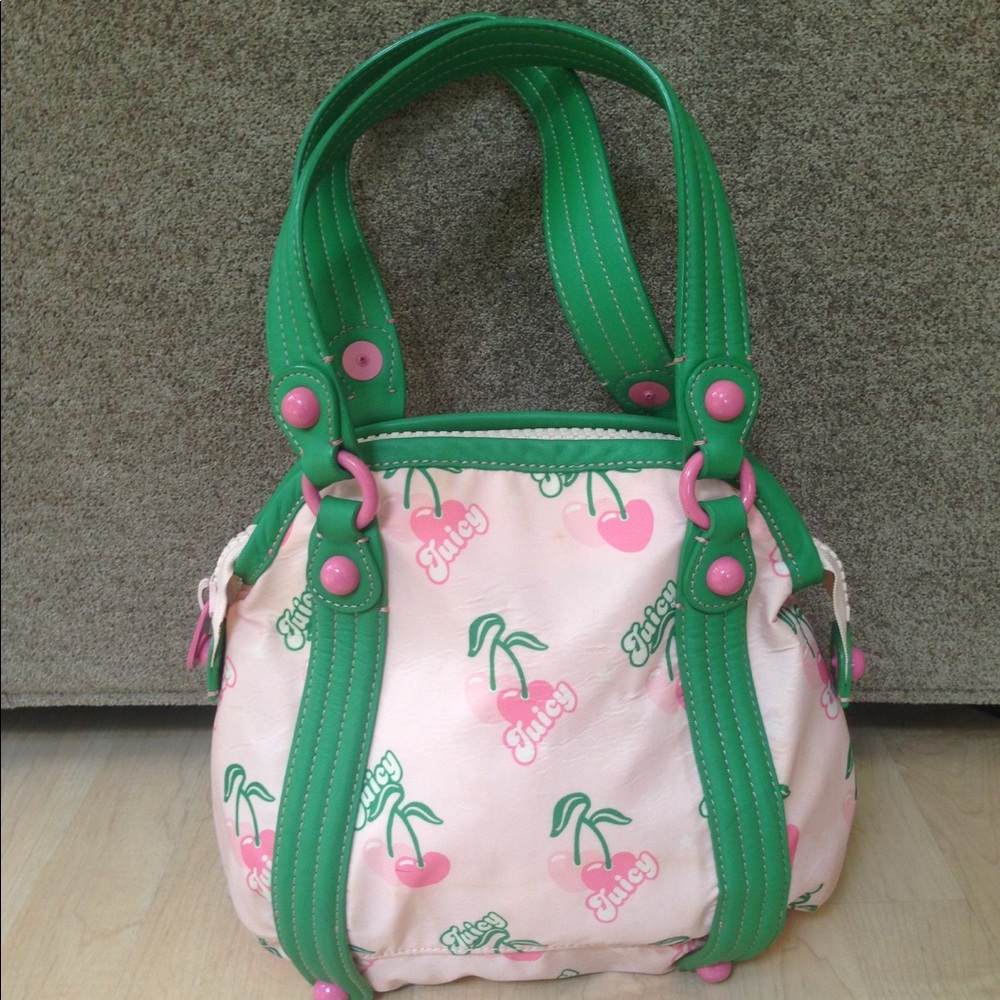 Juicy Couture Pink Cherry Tote Shoulder Bag Purse