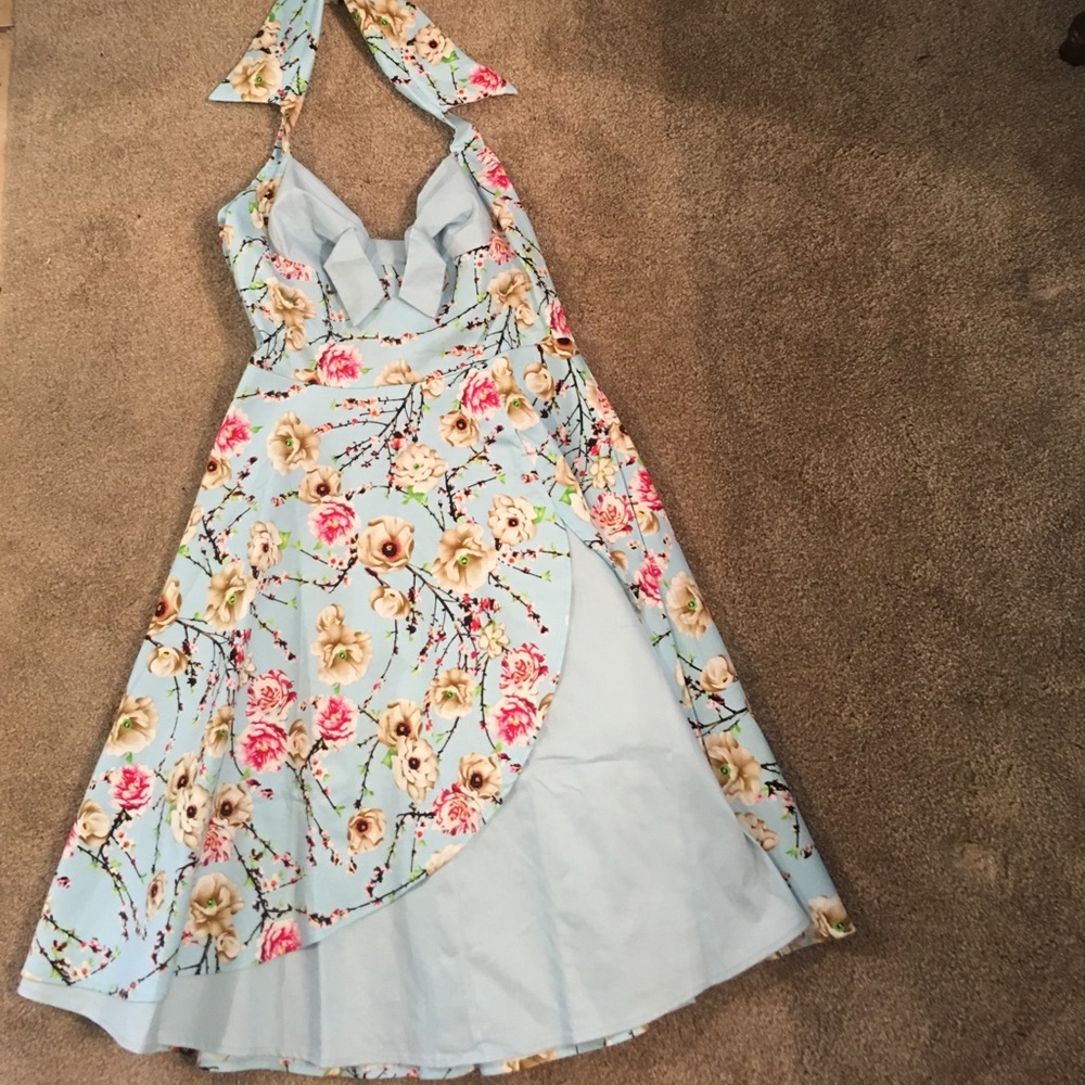 Ladies cherry blossom skater dress.