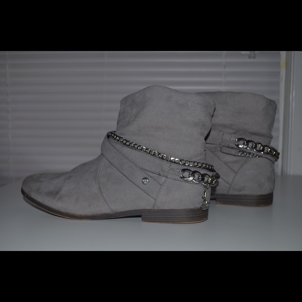 Juicy Couture grey suede ankle boots