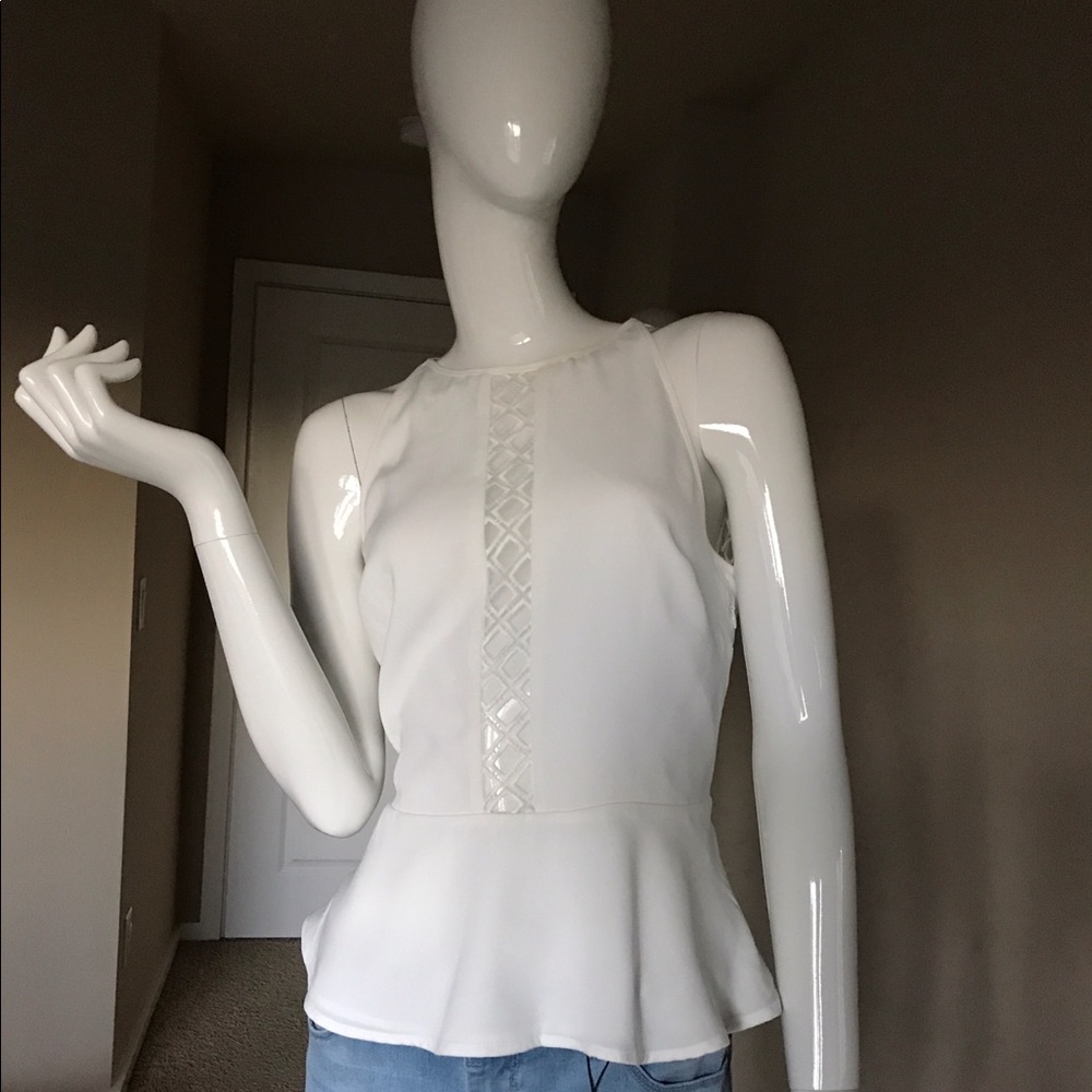 Bebe peplum top