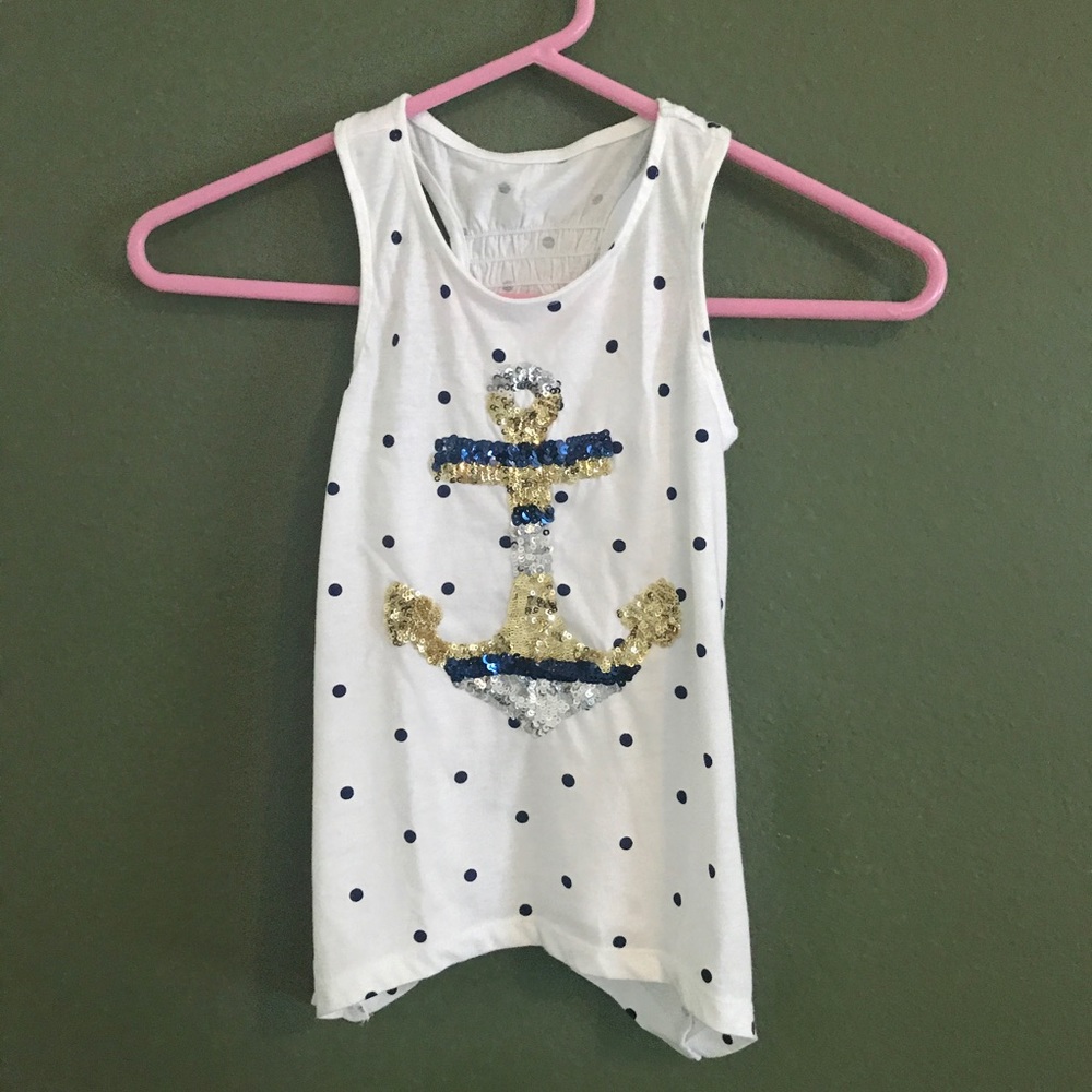 💕Nautical Anchor Tank top Girls