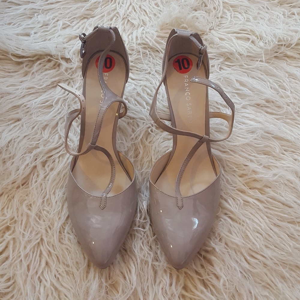 Franco sarto nude heels Mary Jane style