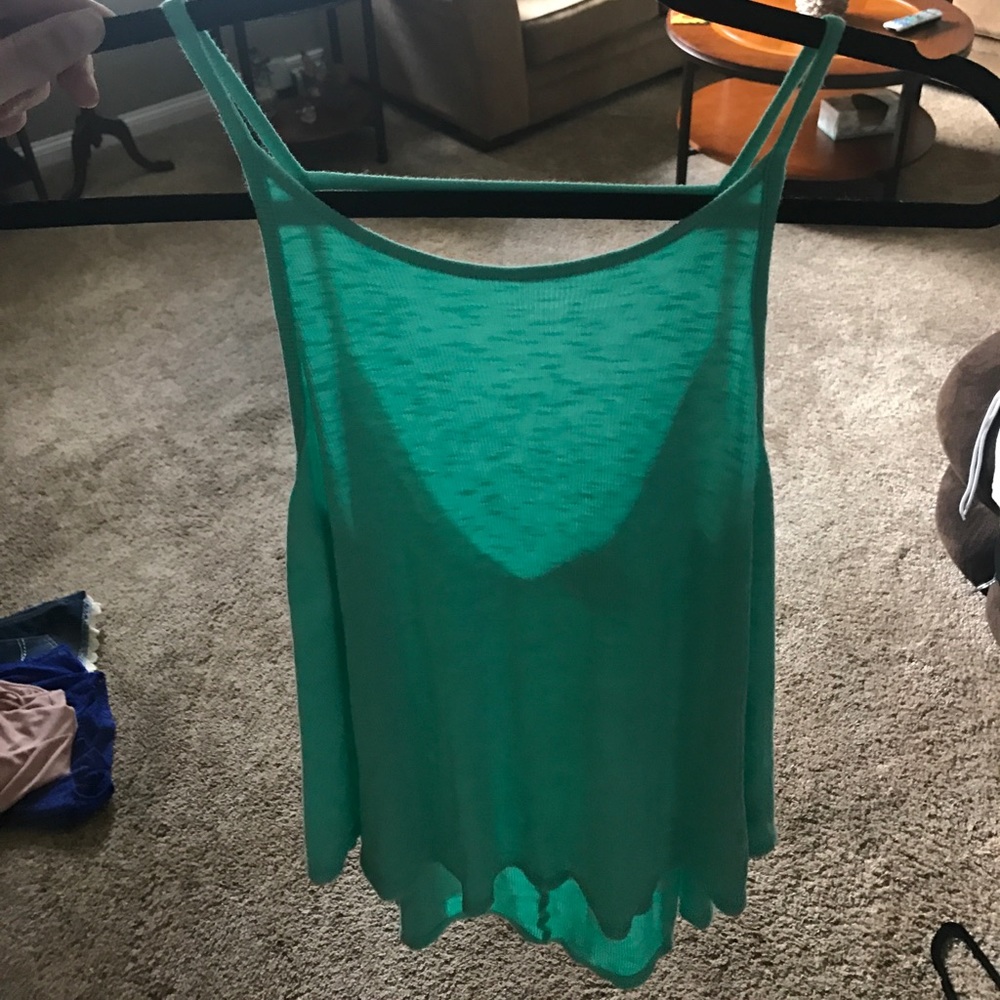 Turquoise tank top