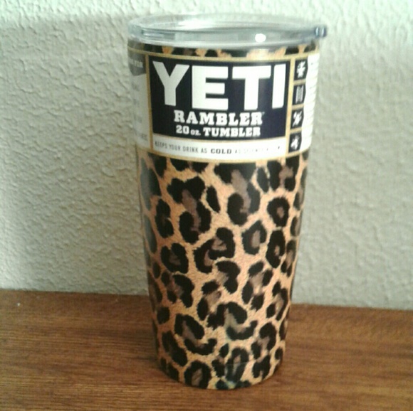 leopard yeti tumbler