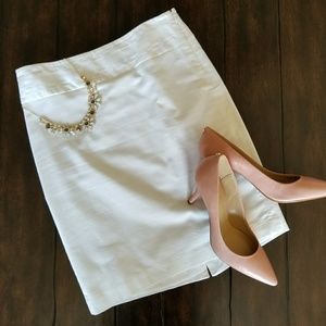 The Limited White Pencil Skirt