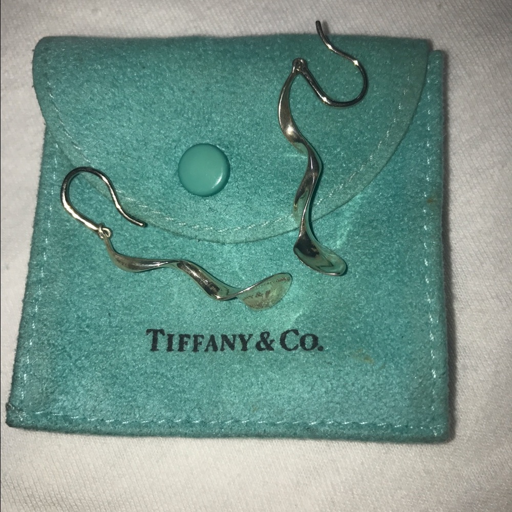 Tiffany RARE Frank Gehry dangly earrings