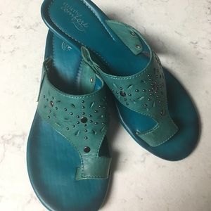 Teal (Strictly Comfort) Slide/Sandals