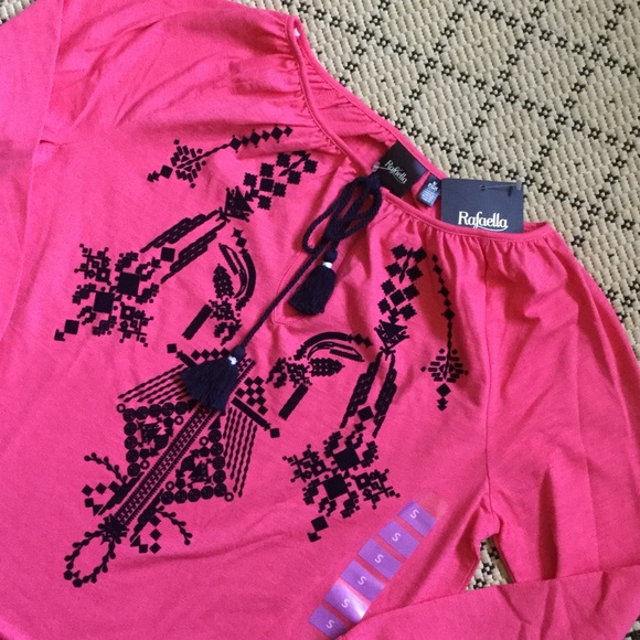 🆕 Rafaella Sweet Boho Peasant Style Top 🦋🌸🌼 - Picture 2 of 3