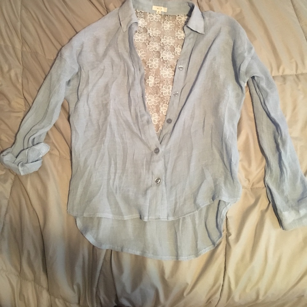 Button-down long sleeve shirt