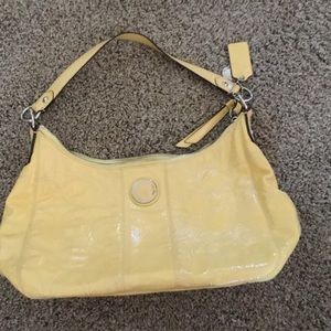 Yellow Coach shoulder purse