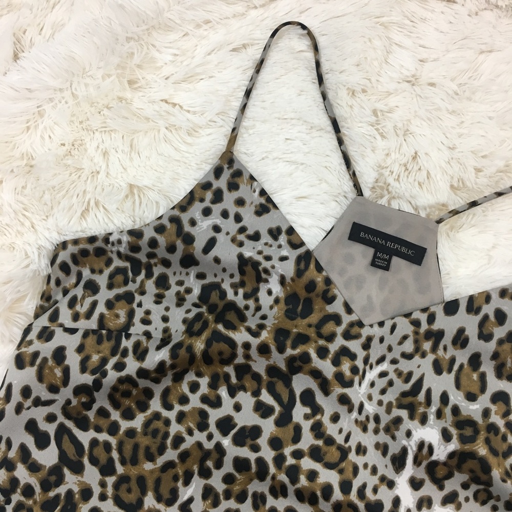 Banana Republic- Grey Leopard Tank SZ M_5