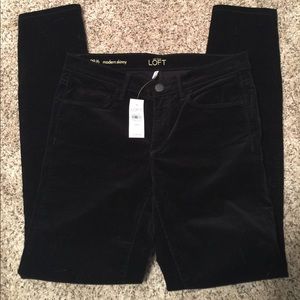 loft modern skinny corduroy pants