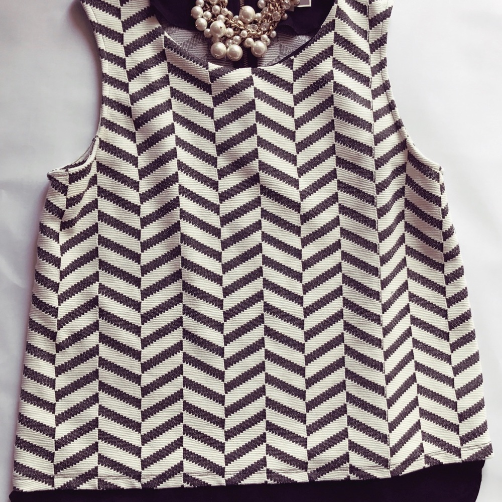 Women's chevron career blouse