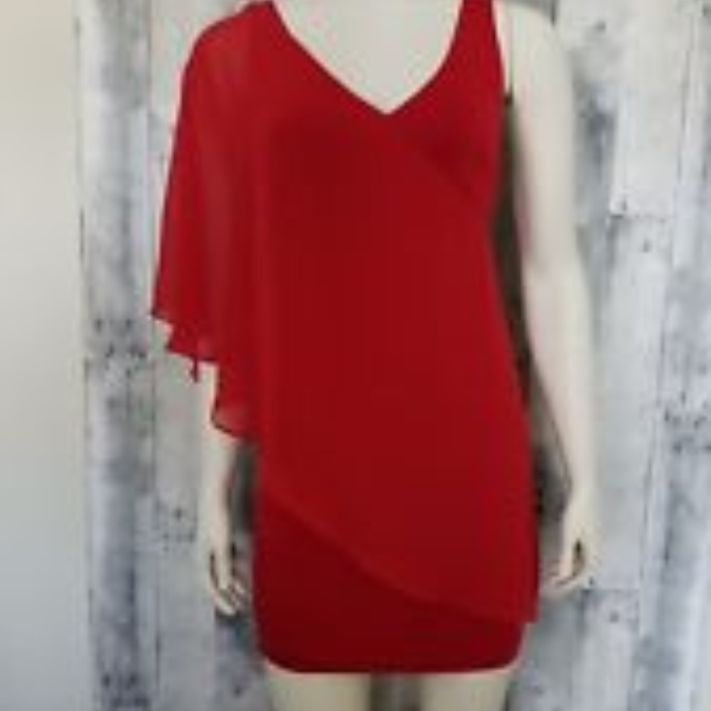 Red Bebe cocktail dress